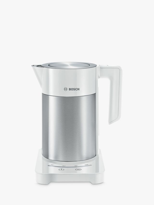 Bosch TWK7201GB Sky Variable Temperature Kettle, 1.7L, White - William George