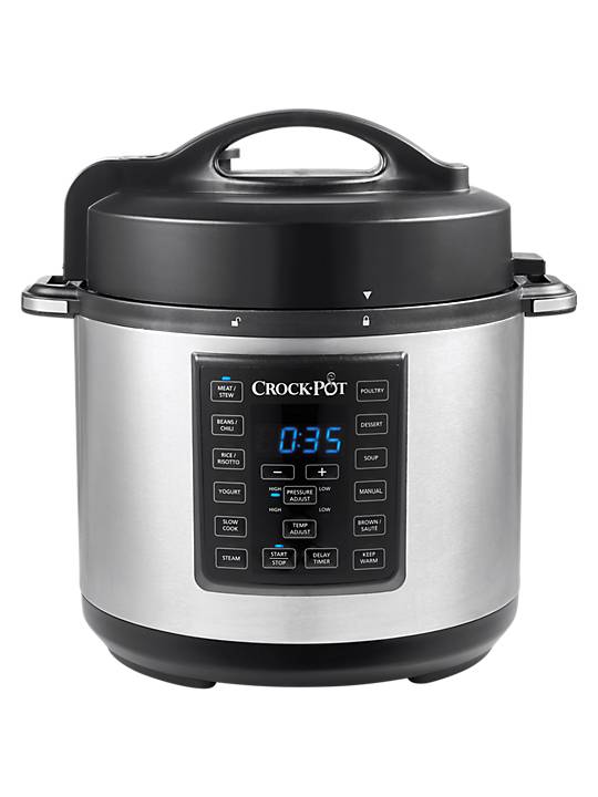 Crock-Pot CSC051 Express Electric Pressure & Multi-Cooker, 5.6L, Stainless Steel - William George