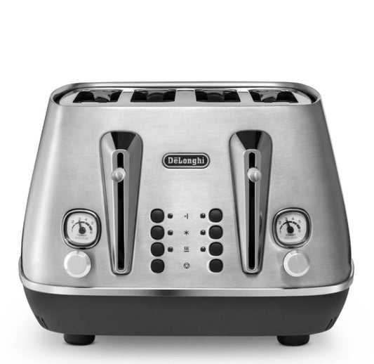 De'Longhi Distinta X 4 Slice Toaster, Matte Black RRP £99.99 - William George